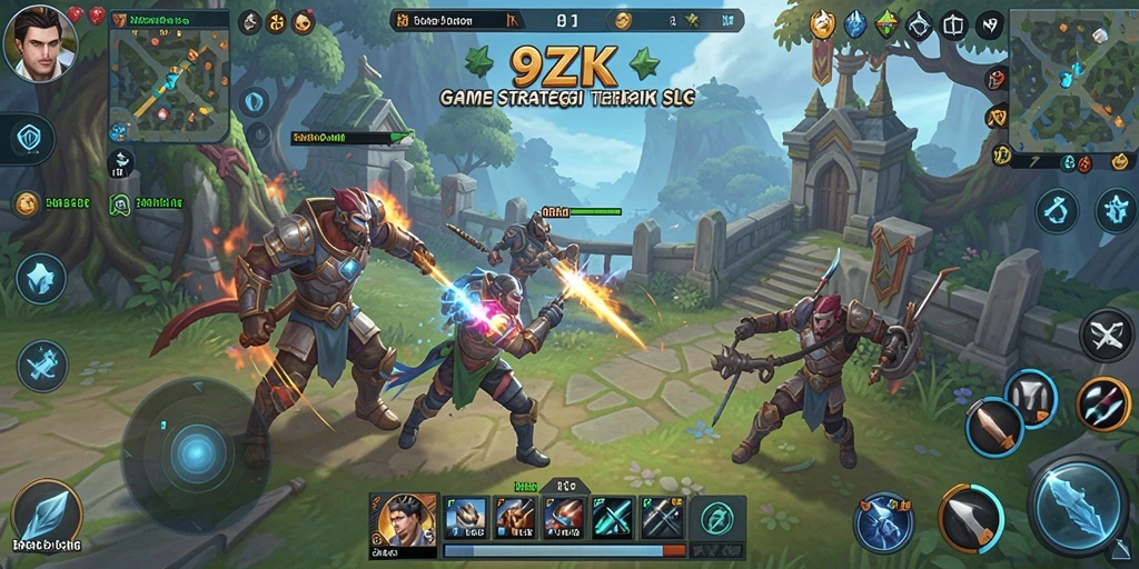 Gameplay menegangkan dalam 9ZK dengan pertempuran strategis.