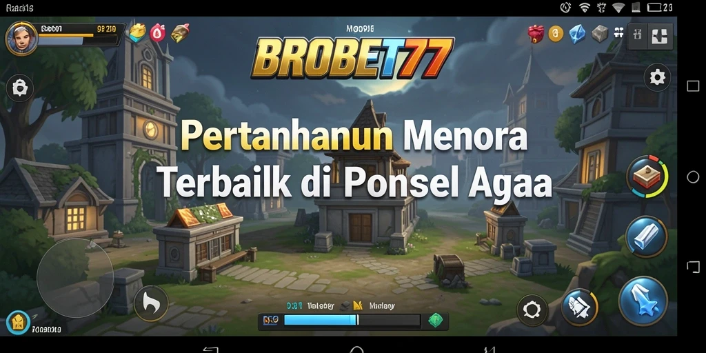 Tampilan gameplay BROBET77 yang mendebarkan dalam pertempuran Tower Defense.