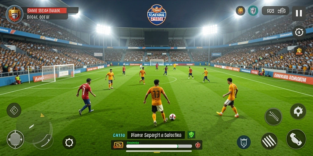 Tampilan gameplay menarik dari CANVA168 dengan aksi di lapangan.