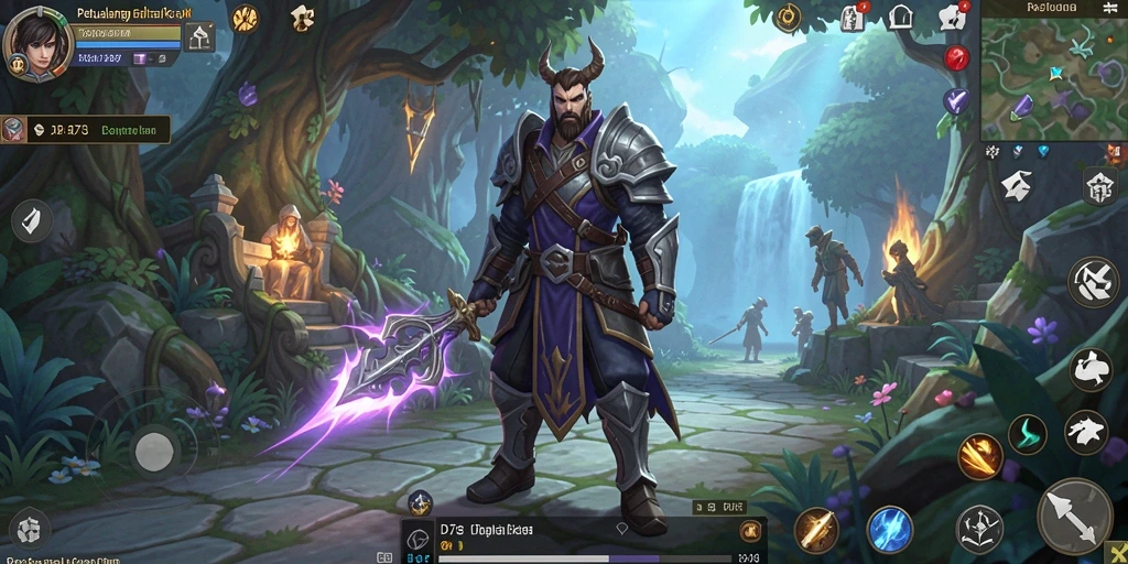 Tampilan gameplay D73 yang menggugah semangat dalam pertempuran RPG.