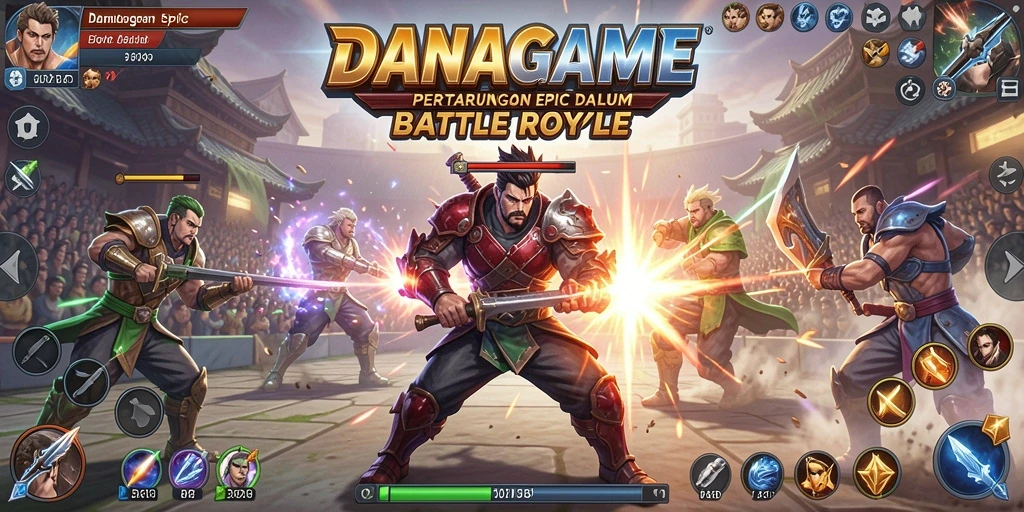 Tampilan gameplay mendebarkan di <strong>DANAGAME</strong> dengan aksi pertarungan seru.