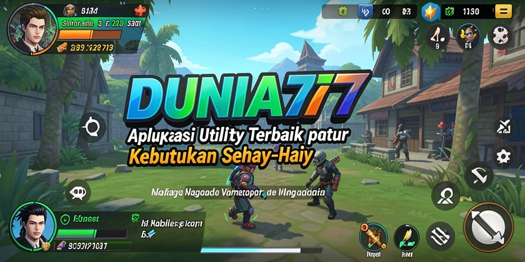 Tampilan antarmuka pengguna DUNIA77 yang intuitif dan mudah digunakan.