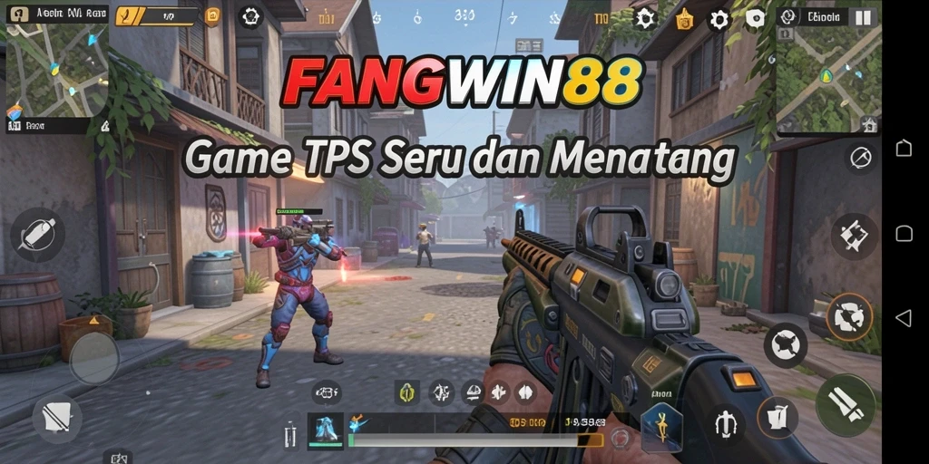 Screenshot gameplay FANGWIN88 dengan aksi menegangkan di peta baru.