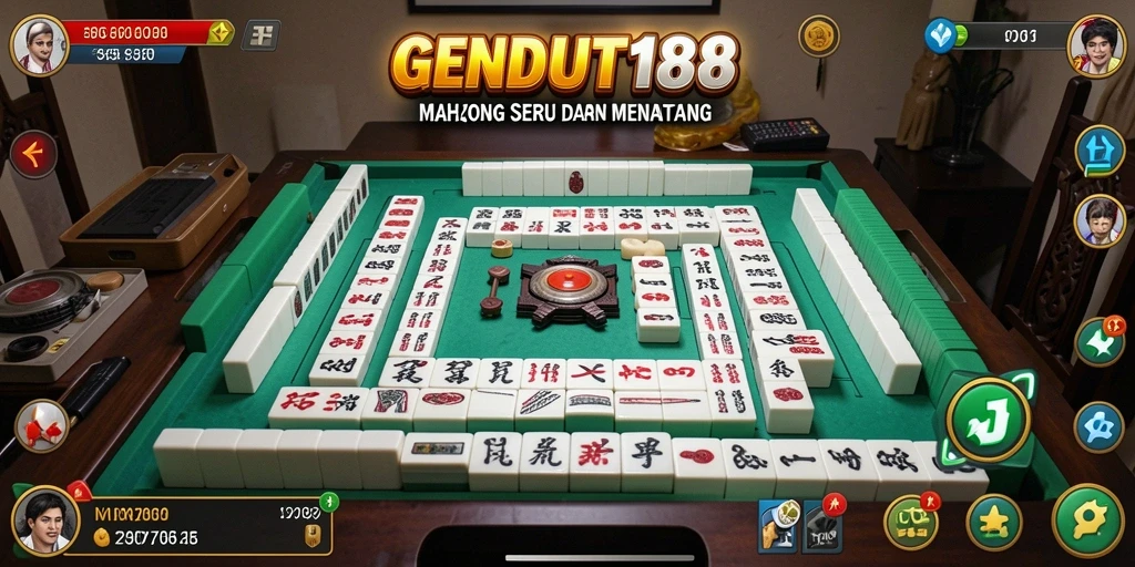 Screenshot GENDUT188 menampilkan gameplay menyenangkan Mahjong.