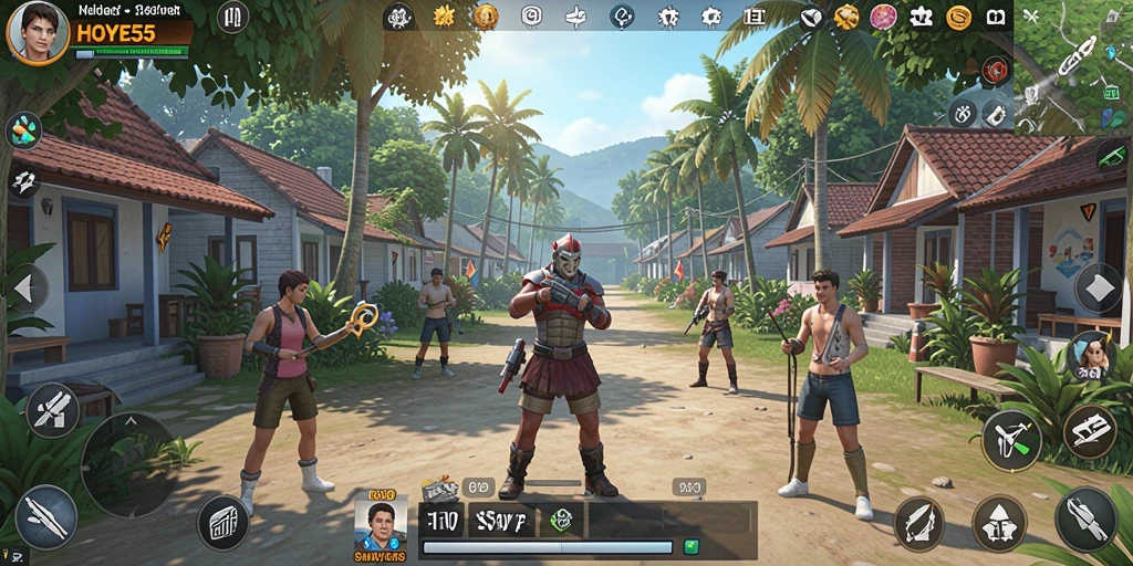 Tangkapan layar utama HOYE55 menampilkan gameplay simulasi yang seru.