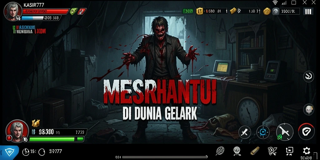 Screenshot KASIR777 menunjukkan suasana mencekam di lokasi angker.