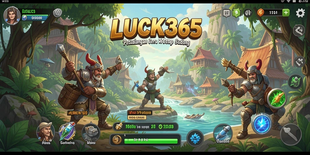 Tampilan gameplay seru dalam LUCK365 saat menjelajahi dunia petualangan.