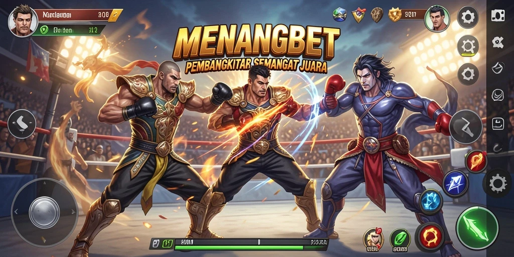 Tampilkan aksi seru pertarungan dalam MENANGBET dengan karakter yang menantang.