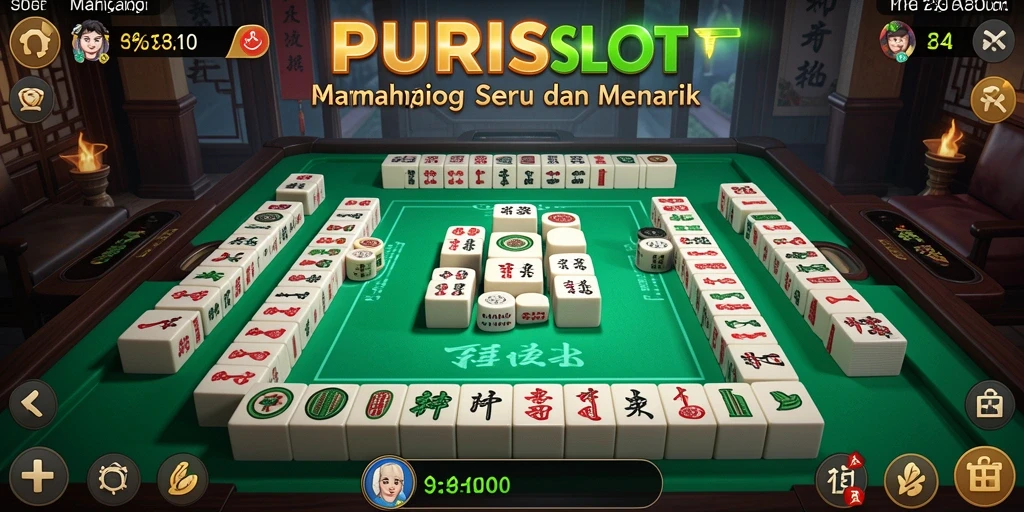 Gameplay Mahjong yang seru dan menantang dalam PURISLOT.