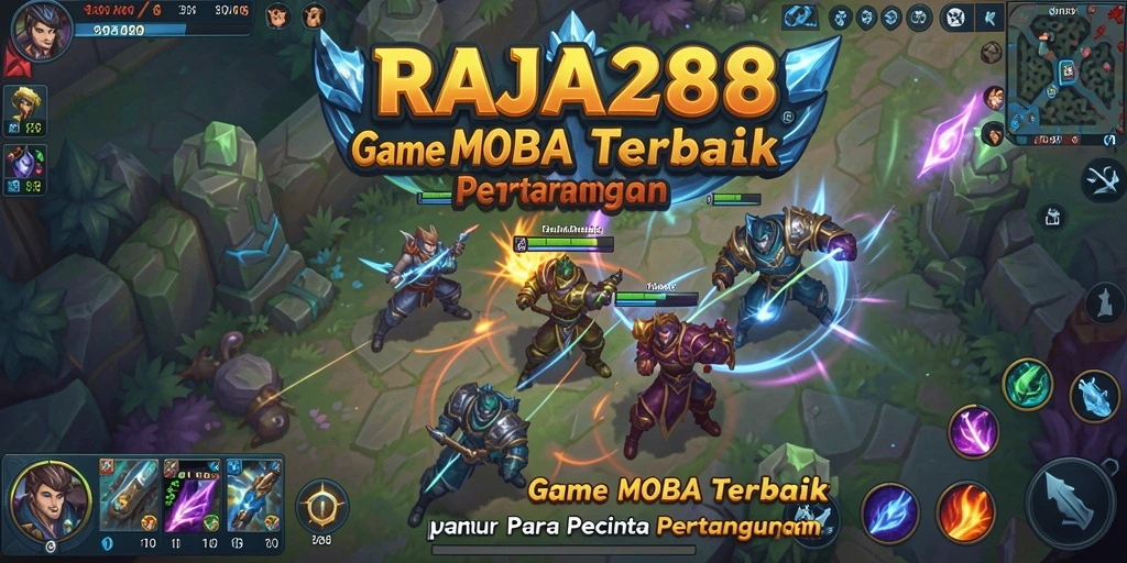 Tangkapan layar RAJA288 memperlihatkan aksi pertarungan hero yang dinamis.