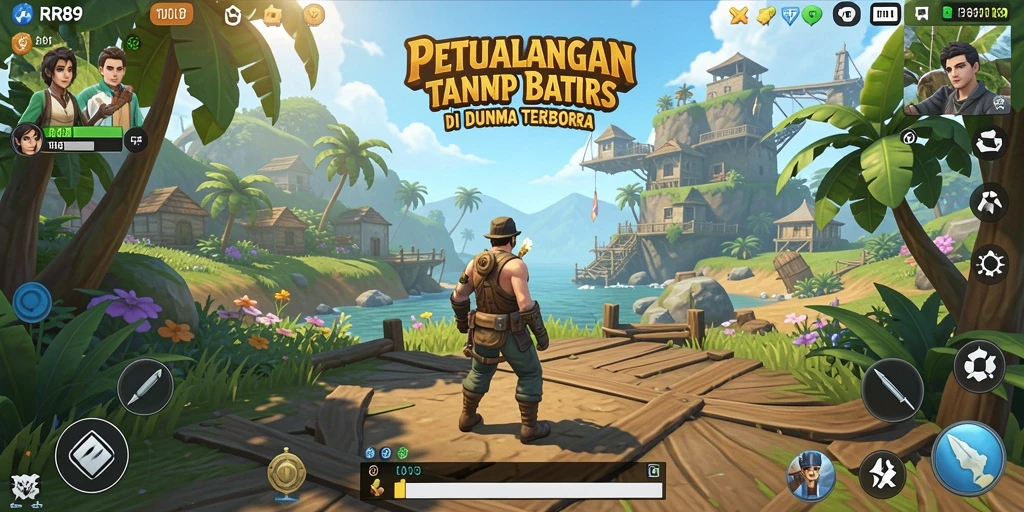 Tampilan gameplay RR89 yang menakjubkan di dunia terbuka.